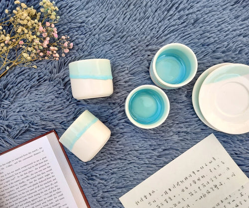 Ceramic Espresso Cup Set: Nordic Minimalist Decor, Wedding Favor